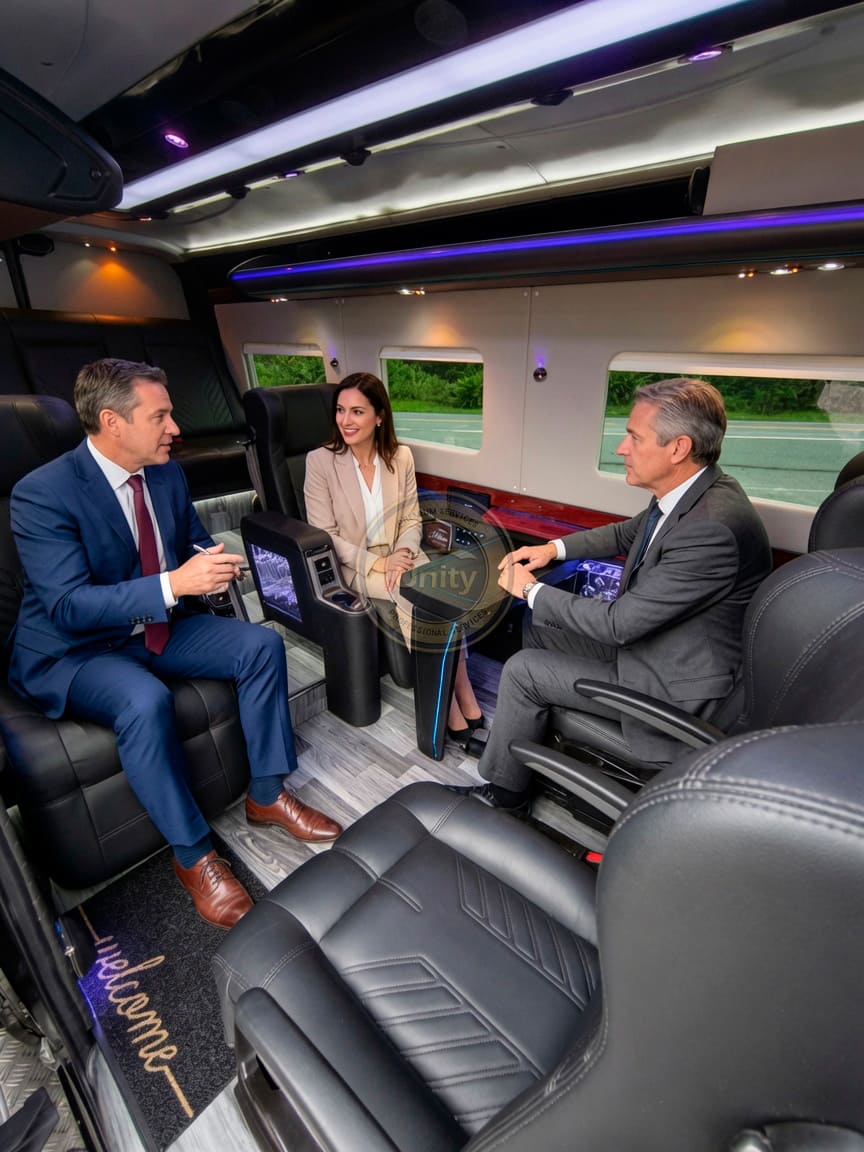 jetvan de luxo para deputados convidados de honra dignitarios e pessoas importantes